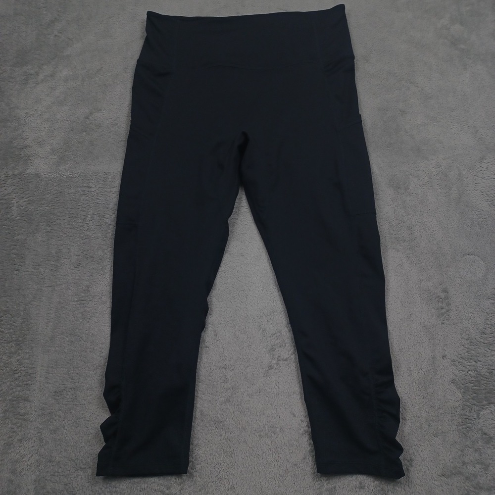 Free People Leggings Womens Medium Black Cropped Movement Pocket Activewear